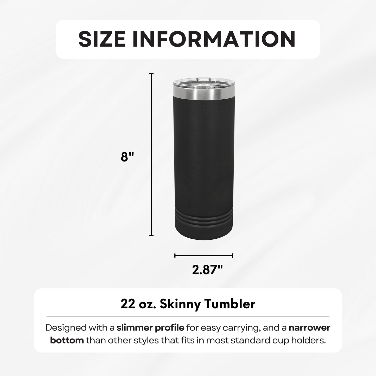 Polar Camel Personalized Skinny Tumbler - 22 oz. (FC Tippecanoe)